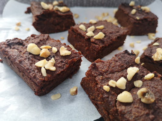 Sweet potato brownies with cinnamon and cardamom